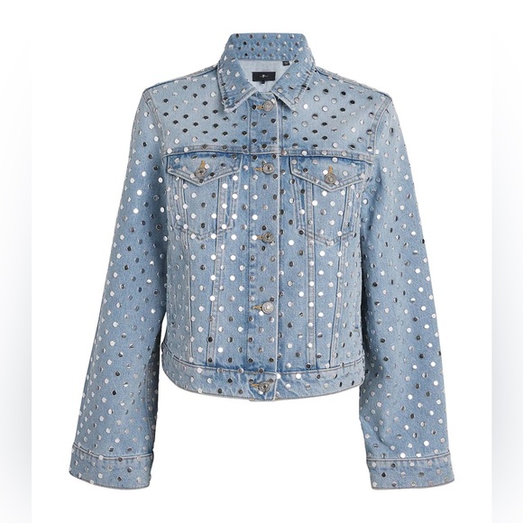 7 For All Mankind Jackets & Blazers - 7 FOR ALL MANKIND Denim Studded Trucker Jacket size small $698 NWT